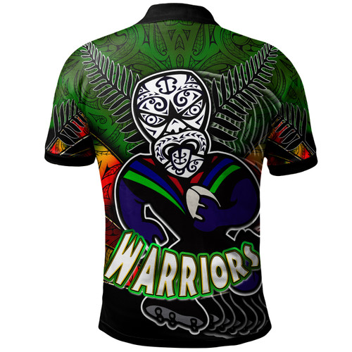 New Zealand Warriors Polo Shirt - Custom Warrios Maori Mask Player Maori Style Ethnic Ornament Pattern Player And Number Polo Shirt New Zealand Warriors Polo Shirt - Custom Warrios Maori Mask Player Maori Style Ethnic Ornament Pattern Player And Number Polo Shirt