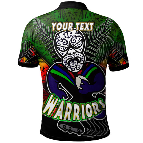 New Zealand Warriors Polo Shirt - Custom Warrios Maori Mask Player Maori Style Ethnic Ornament Pattern Player And Number Polo Shirt New Zealand Warriors Polo Shirt - Custom Warrios Maori Mask Player Maori Style Ethnic Ornament Pattern Player And Number Polo Shirt