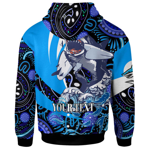 Cronulla-Sutherland Sharks Hoodie - Custom Angry Cronulla-Sutherland Sharks Team with Aboriginal Inspired Dot Painting Player And Number Hoodie Cronulla-Sutherland Sharks Hoodie - Custom Angry Cronulla-Sutherland Sharks Team with Aboriginal Inspired Dot Painting Player And Number Hoodie