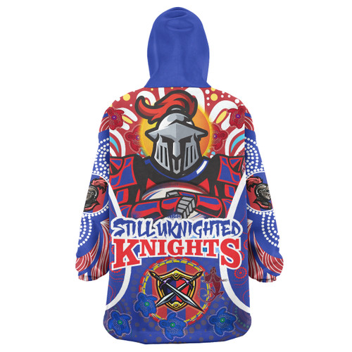 Newcastle Knights Custom Indigenous Snug Hoodie - Newcastle Knights Team Still Uknighted Make Us Roar Personalised