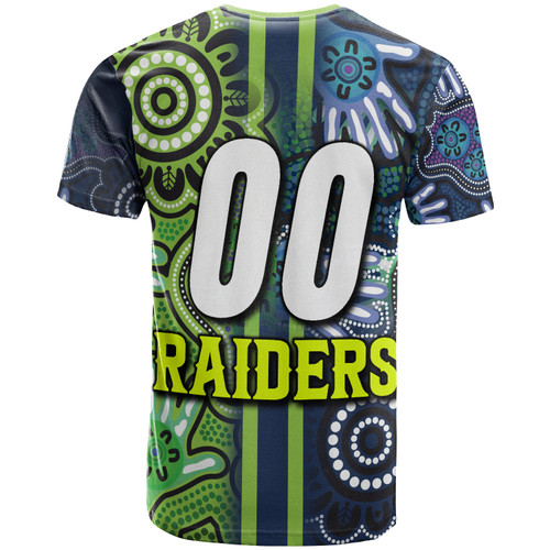 Canberra Raiders T-shirt - Custom Canberra Raiders Ball Aboriginal Inspired Indigenous Sport Style T-shirt Canberra Raiders T-shirt - Custom Canberra Raiders Ball Aboriginal Inspired Indigenous Sport Style T-shirt
