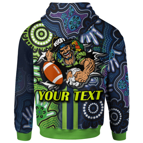 Canberra Raiders Hoodie - Custom Canberra Raiders Ball Aboriginal Inspired Indigenous Sport Style Hoodie Canberra Raiders Hoodie - Custom Canberra Raiders Ball Aboriginal Inspired Indigenous Sport Style Hoodie