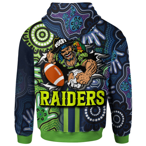 Canberra Raiders Hoodie - Custom Canberra Raiders Ball Aboriginal Inspired Indigenous Sport Style Hoodie Canberra Raiders Hoodie - Custom Canberra Raiders Ball Aboriginal Inspired Indigenous Sport Style Hoodie