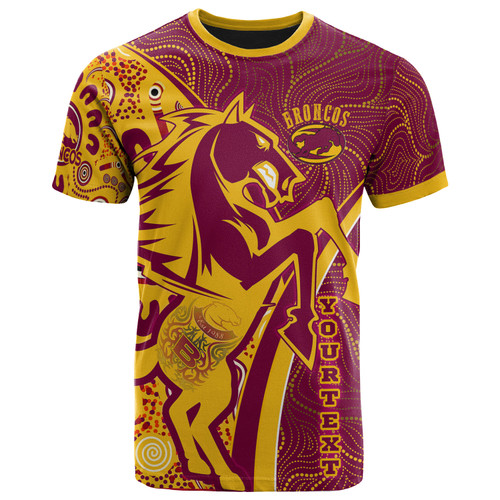 Brisbane T-Shirt - Custom Brisbane Pride With Tattoo And  Art Personalised Name And Number T-Shirt