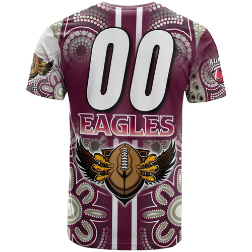 Australia Sea Eagles T-shirt - Custom Australia Sea Eagles Ball Aboriginal Inspired Indigenous Sport Style T-shirt Australia Sea Eagles T-shirt - Custom Australia Sea Eagles Ball Aboriginal Inspired Indigenous Sport Style T-shirt