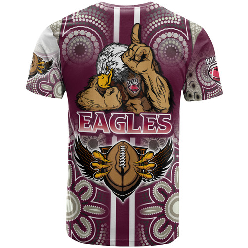 Australia Sea Eagles T-shirt - Custom Australia Sea Eagles Ball Aboriginal Inspired Indigenous Sport Style T-shirt Australia Sea Eagles T-shirt - Custom Australia Sea Eagles Ball Aboriginal Inspired Indigenous Sport Style T-shirt