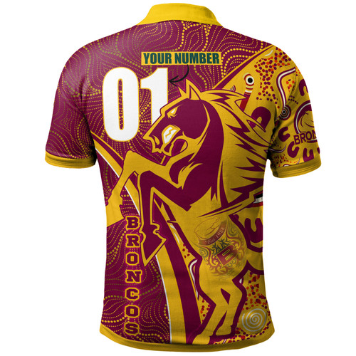Brisbane Polo Shirt - Custom Brisbane Pride With Tattoo And  Art Personalised Name And Number Polo Shirt Brisbane Polo Shirt - Custom Brisbane Pride With Tattoo And  Art Personalised Name And Number Polo Shirt