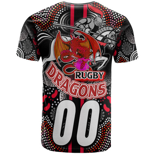 Australia ST George T-shirt - Custom ST George Ball Aboriginal Inspired Indigenous Sport Style T-shirt
