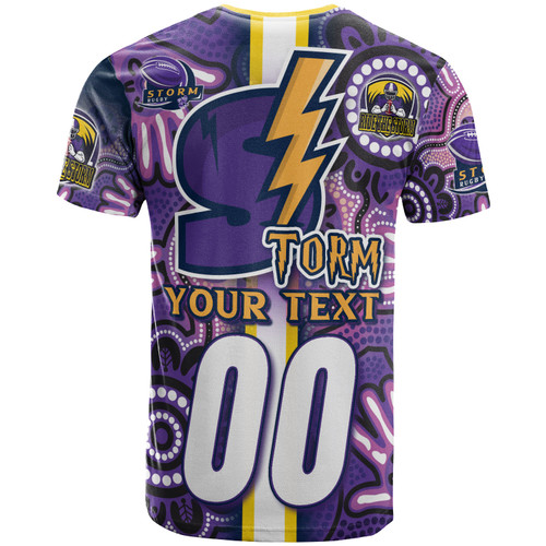 Melbourne Storm T-shirt - Custom Melbourne Storm Ball Aboriginal Inspired Indigenous Sport Style T-shirt Melbourne Storm T-shirt - Custom Melbourne Storm Ball Aboriginal Inspired Indigenous Sport Style T-shirt