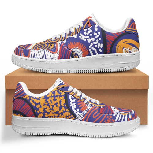 Aboriginal Inspired Patterns Low Top Sneakers F1 - Aussie Landscape Low Top Sneakers