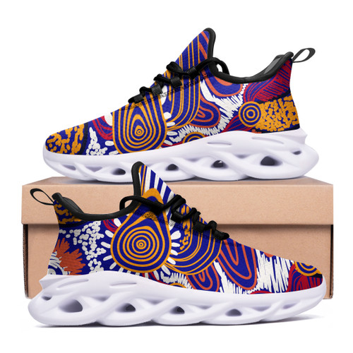Aboriginal Inspired Patterns Clunky Shoes - Aussie Landscape Clunky Shoes Aboriginal Inspired Patterns Clunky Shoes - Aussie Landscape Clunky Shoes
