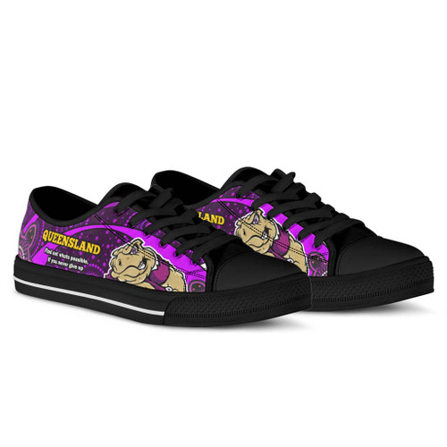 Cane Toads Low Top Shoes - Cane Toads Mascot With Aboriginal Inspired Art Cane Toads Low Top Shoes - Cane Toads Mascot With Aboriginal Inspired Art