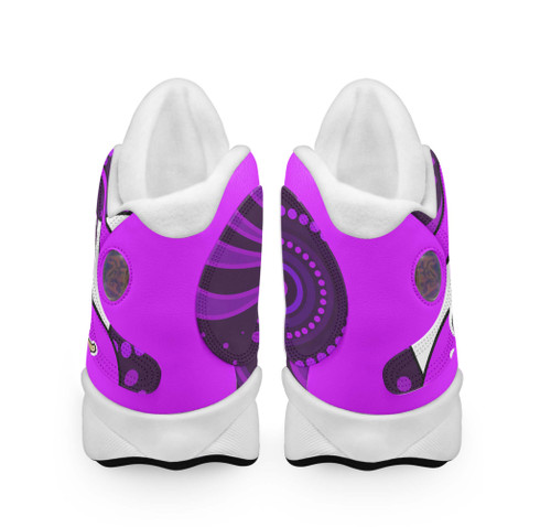 Cane Toads High Top Basketball Shoes J 13 - Cane Toads Mascot With Aboriginal Inspired Art Cane Toads High Top Basketball Shoes J 13 - Cane Toads Mascot With Aboriginal Inspired Art