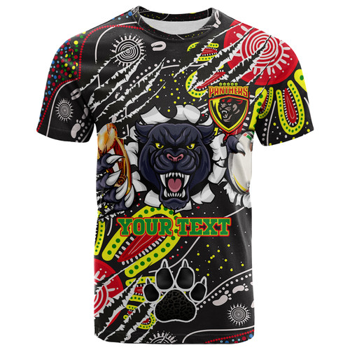 Penrith Panthers Custom T-shirt - Mighty Black The Proud Of Penrith Indigenous Scratch T-shirt Penrith Panthers Custom T-shirt - Mighty Black The Proud Of Penrith Indigenous Scratch T-shirt