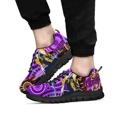 Melbourne Storm Sneakers - Melbourne Storm Thunder Indigenous with Torres Strait Islander Aboriginal Inspired Culture Sneakers