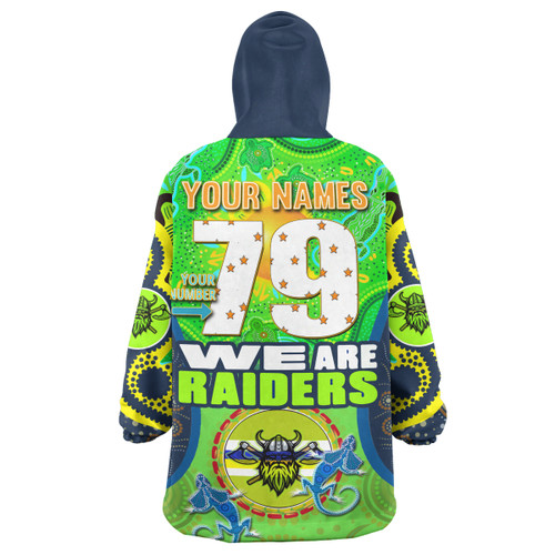 Canberra Raiders Custom Snug Hoodie - "We Are Canberra Raiders" Dot Art Painting