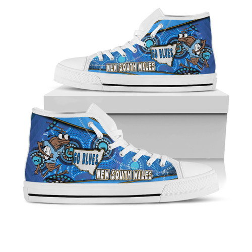 Cockroaches  High Top Shoes - Cockroaches Mascot Aboriginal Inspired Art Cockroaches  High Top Shoes - Cockroaches Mascot Aboriginal Inspired Art