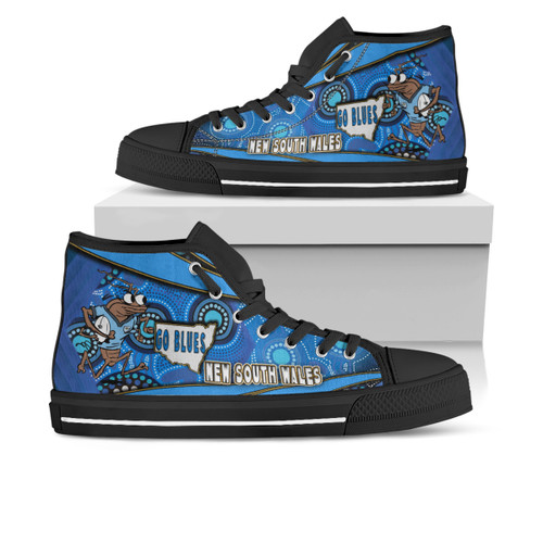Cockroaches  High Top Shoes - Cockroaches Mascot Aboriginal Inspired Art Cockroaches  High Top Shoes - Cockroaches Mascot Aboriginal Inspired Art