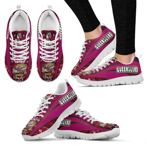 Cane Toads Sneakers - Cane Toads Mascot Aboriginal Inspired Art High Sneakers Cane Toads Sneakers - Cane Toads Mascot Aboriginal Inspired Art High Sneakers