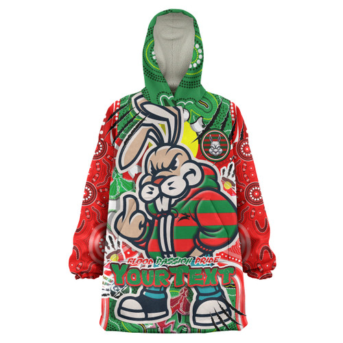 Australia South Sydney Rabbitohs Custom Snug Hoodie - Indigenous Souths Blood, Passion, Pride Ooide Australia South Sydney Rabbitohs Custom Snug Hoodie - Indigenous Souths Blood, Passion, Pride Ooide