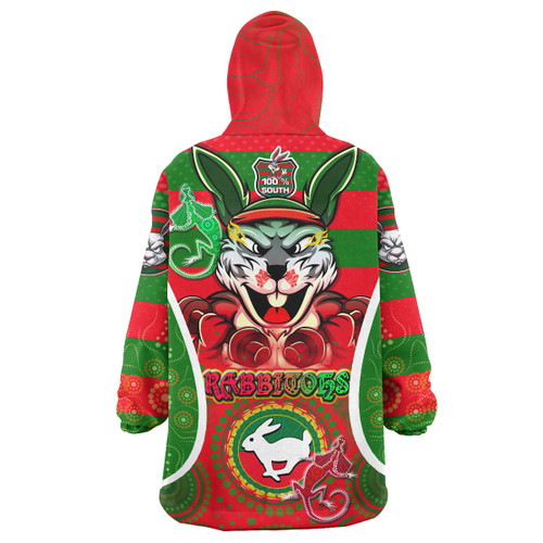 South Sydney Rabbitohs Snug Hoodie - 100% South Personalised Player And Number Indigenous