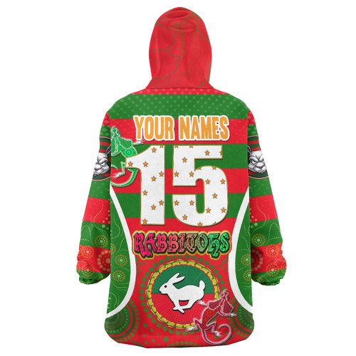 South Sydney Rabbitohs Snug Hoodie - 100% South Personalised Player And Number Indigenous