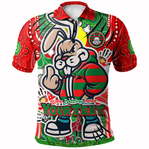 Australia South Sydney Rabbitohs Custom Polo Shirt - Indigenous Souths Blood, Passion, Pride Polo Shirt Australia South Sydney Rabbitohs Custom Polo Shirt - Indigenous Souths Blood, Passion, Pride Polo Shirt