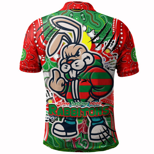 Australia South Sydney Rabbitohs Custom Polo Shirt - Indigenous Souths Blood, Passion, Pride Polo Shirt Australia South Sydney Rabbitohs Custom Polo Shirt - Indigenous Souths Blood, Passion, Pride Polo Shirt