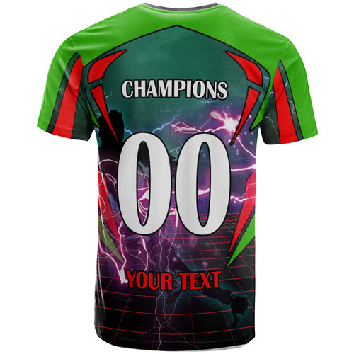 South Sydney Rabbitohs T-shirt - Custom Final Series Champions South Sydney Rabbitohs Player And Number T-shirt