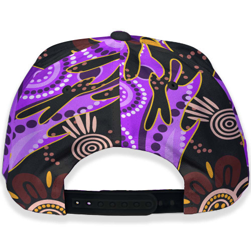 Melbourne Storm Cap - Melbourne Storm Team with Aboriginal Inspired Dot Painting and Indigenous Pattern Melbourne Storm Cap - Melbourne Storm Team with Aboriginal Inspired Dot Painting and Indigenous Pattern
