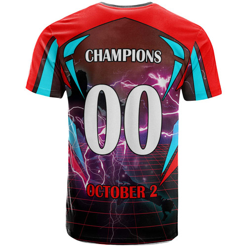 St. George Illawarra Dragons T-shirt - Custom Final Series Champions Dragon Personalised Player And Number T-shirt