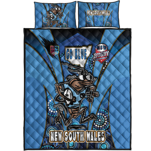 Cockroaches  Quilt Bed Set - Cockroaches Mascot With Aboriginal Inspired Art  Quilt Bed Set