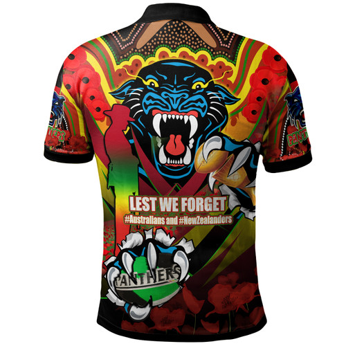 Australia Penrith Premierships Remembrance Day Custom Polo Shirt - Go Penrith Lest We Forget Poppy Polo Shirt Australia Penrith Premierships Remembrance Day Custom Polo Shirt - Go Penrith Lest We Forget Poppy Polo Shirt