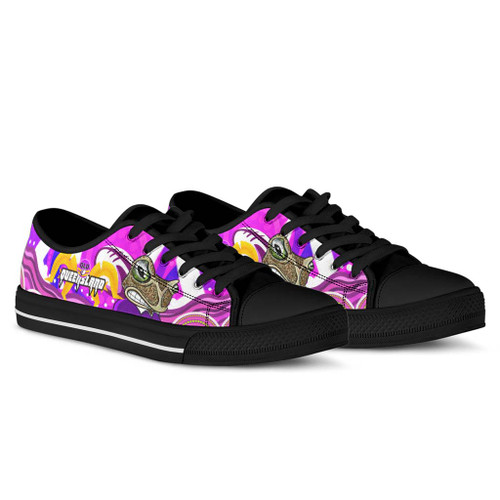 Cane Toads Low Top Shoes - Cane Toads Naidoc Week Aboriginal Inspired Flag Cane Toads Low Top Shoes - Cane Toads Naidoc Week Aboriginal Inspired Flag