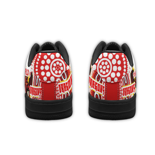 Illawarra and St George Low Top Sneakers F1 - The RED V With And Torres Strait Islander Culture Low Top Sneakers Illawarra and St George Low Top Sneakers F1 - The RED V With And Torres Strait Islander Culture Low Top Sneakers