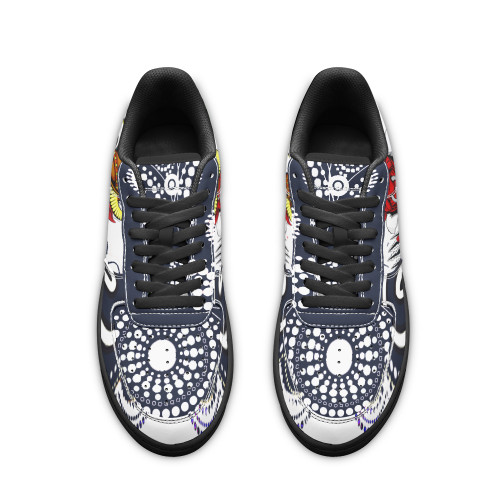 North Queensland Low Top Sneakers F1 - Indigenous Queensland Super Cows With Sea Turtle Scratch Style North Queensland Low Top Sneakers F1 - Indigenous Queensland Super Cows With Sea Turtle Scratch Style