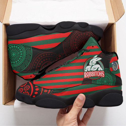 South Sydney Rabbitohs High Top Basketball Shoes J 13 - South Sydney Rabbitohs Super Style High Top Sneakers J 13