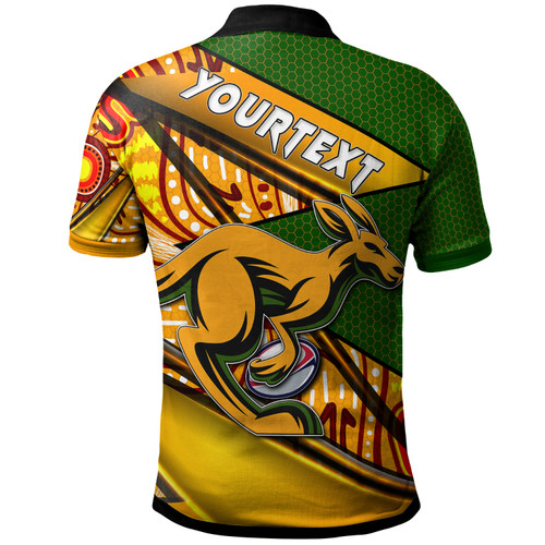 Wallabies Rugby Polo Shirt - Custom Kangaroo Rugby Ball Rugby Championship Personalised Player And Number Polo Shirt Wallabies Rugby Polo Shirt - Custom Kangaroo Rugby Ball Rugby Championship Personalised Player And Number Polo Shirt