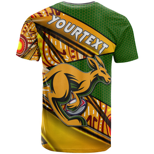 Wallabies Rugby T-shirt - Custom Kangaroo Rugby Ball Rugby Championship Personalised Player And Number T-shirt Wallabies Rugby T-shirt - Custom Kangaroo Rugby Ball Rugby Championship Personalised Player And Number T-shirt