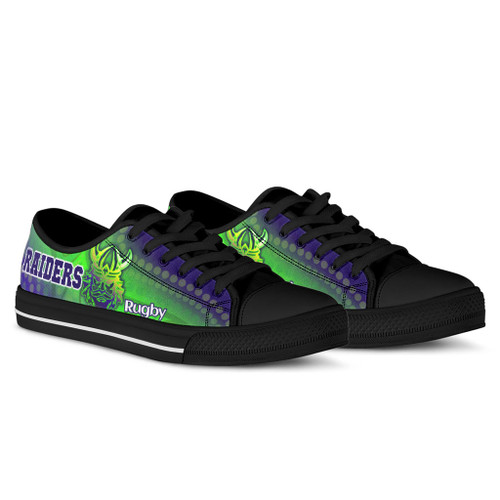 Canberra Raiders Low Top Canvas Shoes - Canberra Raiders Gradient Style Low Top Canvas Shoes Canberra Raiders Low Top Canvas Shoes - Canberra Raiders Gradient Style Low Top Canvas Shoes