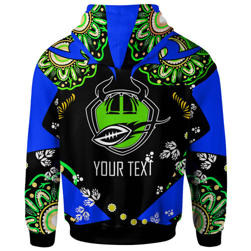 Canberra Raiders Hoodie - Custom Personalised Canberra Raiders with Aboriginal Inspired Culture Player And Number Hoodie Canberra Raiders Hoodie - Custom Personalised Canberra Raiders with Aboriginal Inspired Culture Player And Number Hoodie