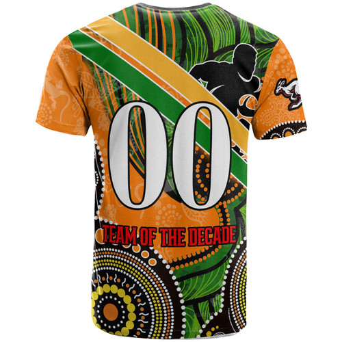 Wallabies Rugby T-Shirt - Custom Australia National Rugby Championship with Aboriginal Inspired Culture Player And Number T-Shirt Wallabies Rugby T-Shirt - Custom Australia National Rugby Championship with Aboriginal Inspired Culture Player And Number T-Shirt