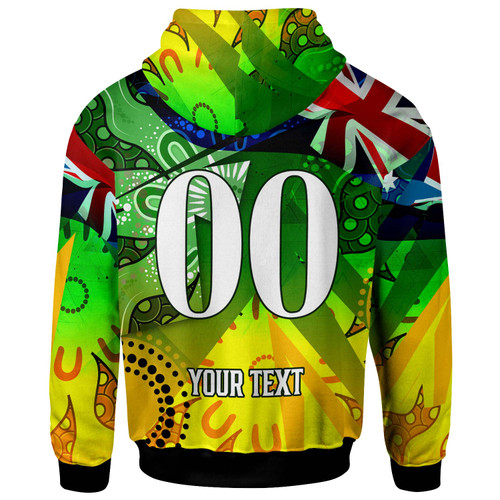 Wallabies Rugby Hoodie - Custom Australia National Rugby Championship "Welcome Back Wally" Aboriginal Inspired Player And Number Hoodie Wallabies Rugby Hoodie - Custom Australia National Rugby Championship "Welcome Back Wally" Aboriginal Inspired Player And Number Hoodie