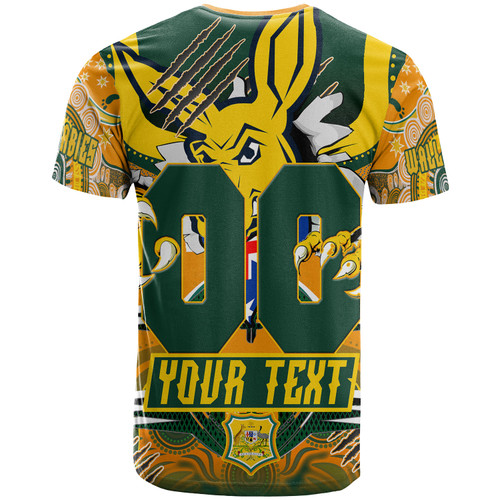 Wallabies T-shirt - Custom Super Indigenous Wallabies Championship Scratch Style T-shirt Wallabies T-shirt - Custom Super Indigenous Wallabies Championship Scratch Style T-shirt
