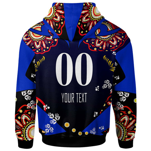 Sydney Roosters Hoodie - Custom Personalised Sydney Roosters "Easts To Championship" Aboriginal Inspired Player And Number Hoodie Sydney Roosters Hoodie - Custom Personalised Sydney Roosters "Easts To Championship" Aboriginal Inspired Player And Number Hoodie