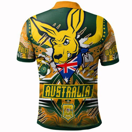 Wallabies Polo Shirt - Custom Super Indigenous Wallabies Championship Scratch Style Polo Shirt Wallabies Polo Shirt - Custom Super Indigenous Wallabies Championship Scratch Style Polo Shirt