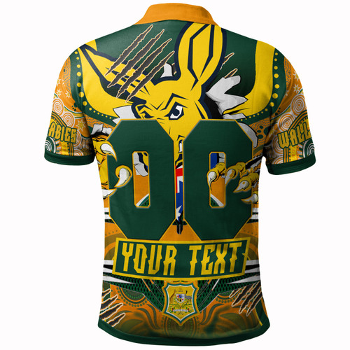 Wallabies Polo Shirt - Custom Super Indigenous Wallabies Championship Scratch Style Polo Shirt Wallabies Polo Shirt - Custom Super Indigenous Wallabies Championship Scratch Style Polo Shirt