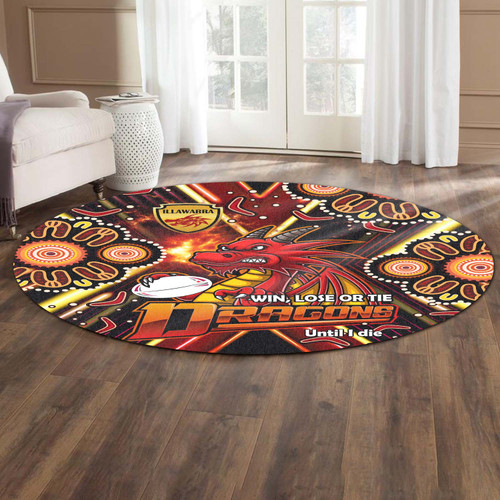 Australia Illawarra and St Round Rug Australia Illawarra and St Ball Aboriginal