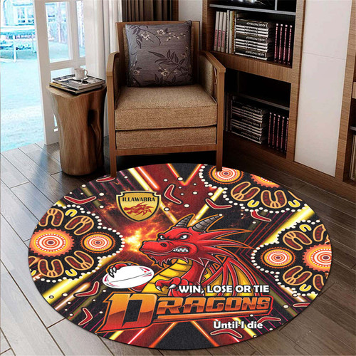 Australia Illawarra and St Round Rug Australia Illawarra and St Ball Aboriginal