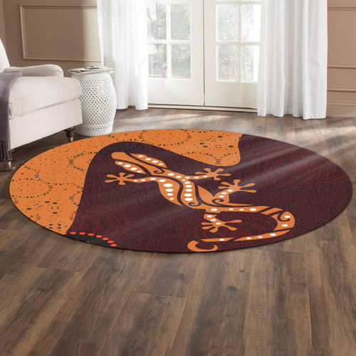 Australia Aboriginal Inspired Round Rug - Aboriginal Inspired Dot Painting Dreaming Patterns Round Rug Australia Aboriginal Inspired Round Rug - Aboriginal Inspired Dot Painting Dreaming Patterns Round Rug